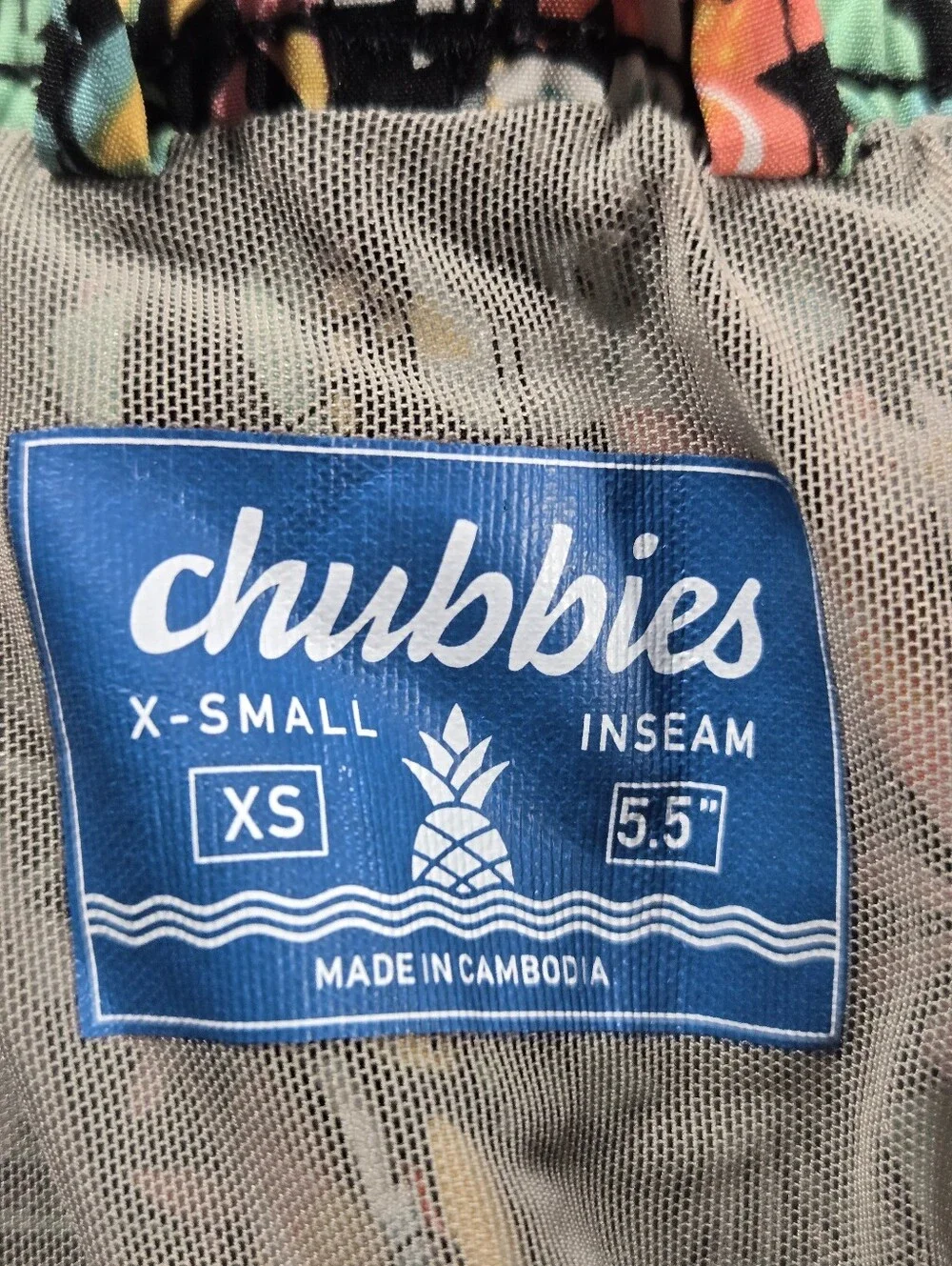 Chubbies Classic SSwim Trunk Mesh Liner Bloomerangs Floral Toucan 5.5